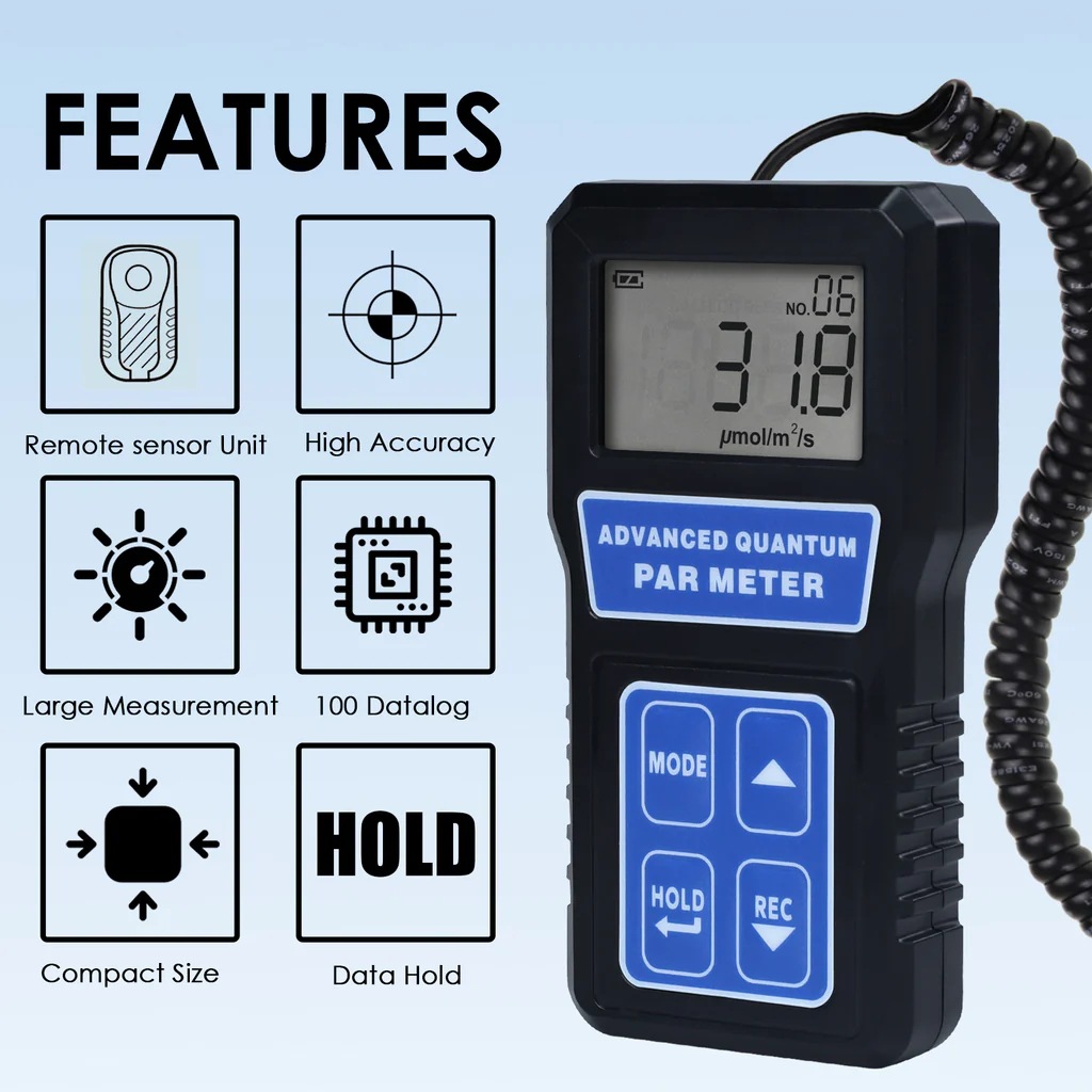 Cross-border high-precision split-type digital light energy meter PAR meter spectral illuminance meter photometer ppfd
