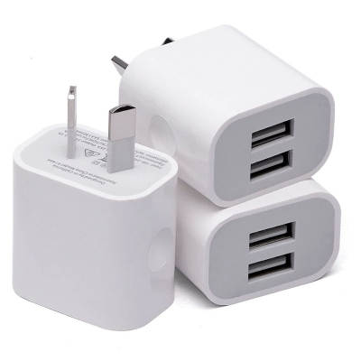 5V2A dual USB charger Australian gauge direct charging travel charging head charger single and double USB eight-pin power adapter