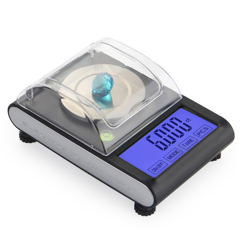 Factory Direct supply 50g/0.001g jewelry scale high precision carat gold medicine scale portable mini table scale