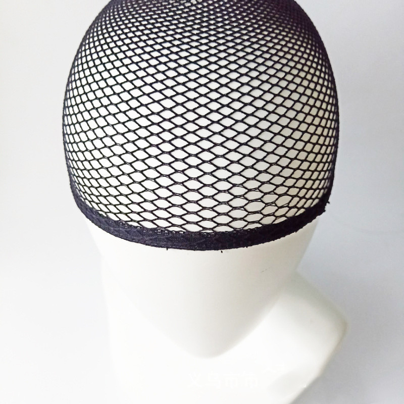 Factory in stock wig hair net long hair cos fake hair care accessories black two-headed lace net cap supplier