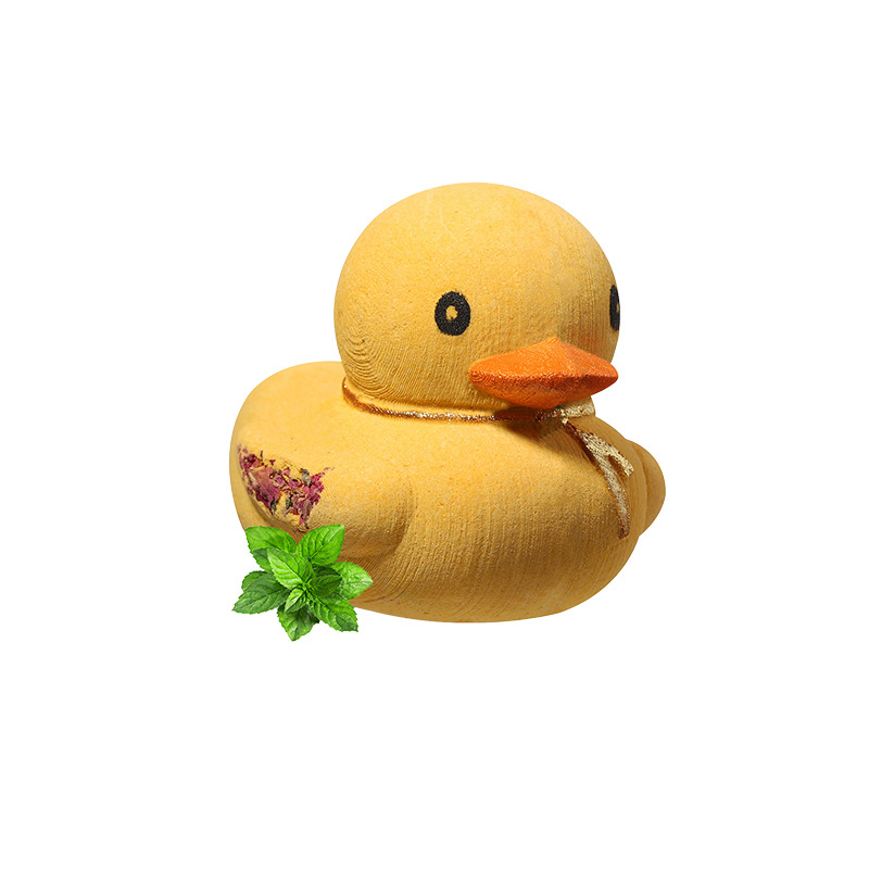 Amazon cross-border hot-selling children's full-body Bath ball bath salt ball bubble bath cute duck shaped bath ball