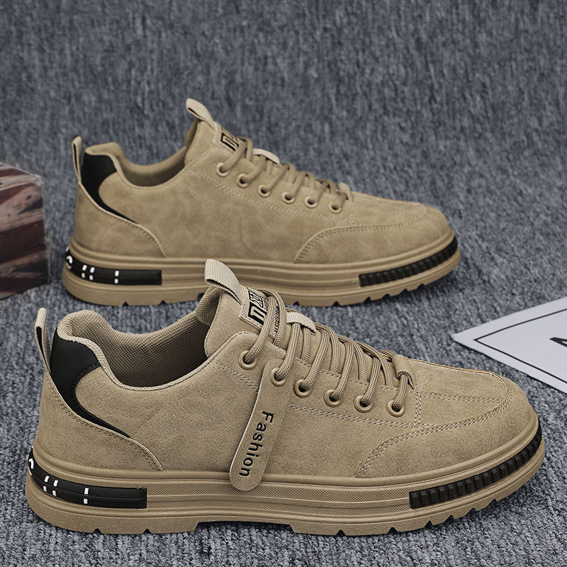 Autumn Men's Shoes New Breathable Labor Protection Shoes Men's Work Site Fashionable All-match Non-slip Sports Sneakers Dad's Shoes