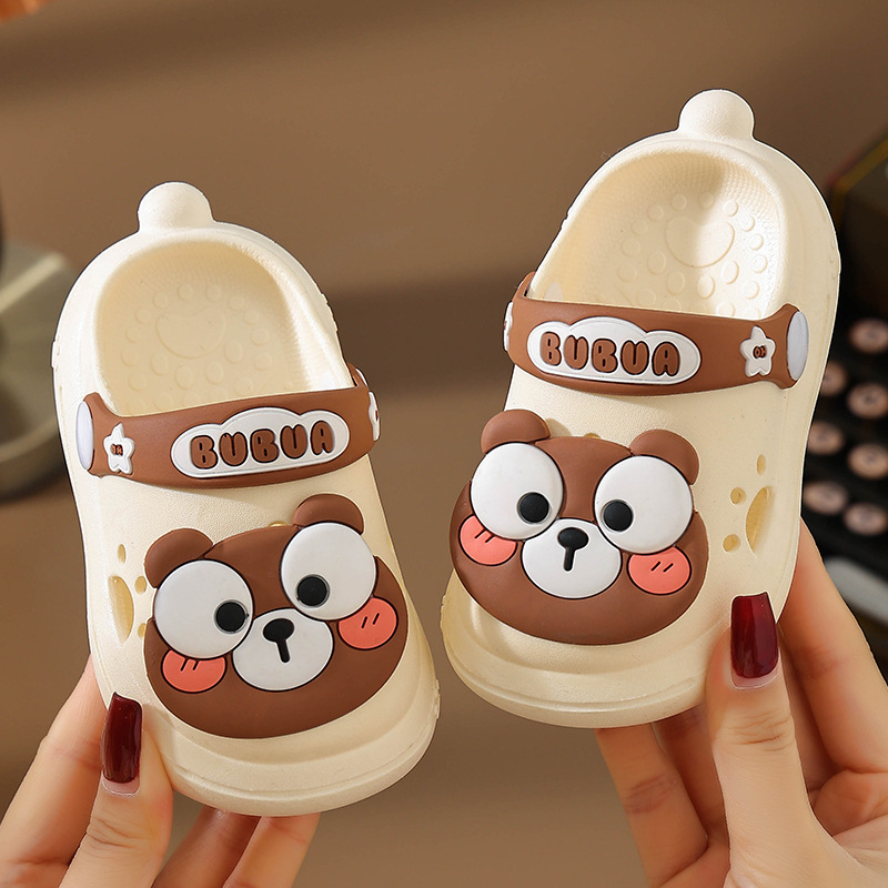 Children's Slippers Summer Children's Soft Sole Non-slip Girls' Cave Shoes Boys Children Cartoon Baby Sandals