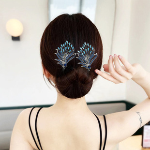 One-piece hair ball head hair curler hand-woven updo Rod ball head hair accessories flower brace hair updo artifact