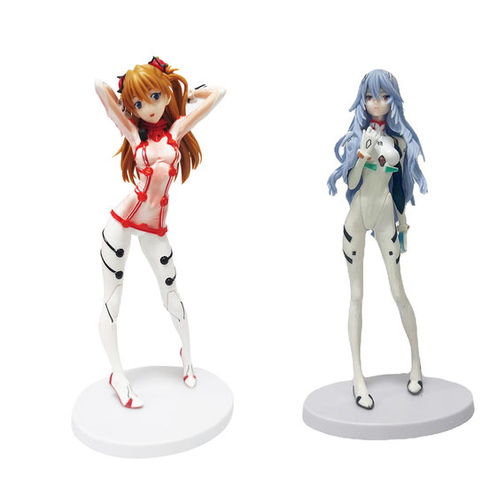 Gospel warrior EVA mingrixiang long hair blue booli hand-made theater version final anime hand-made model ornaments