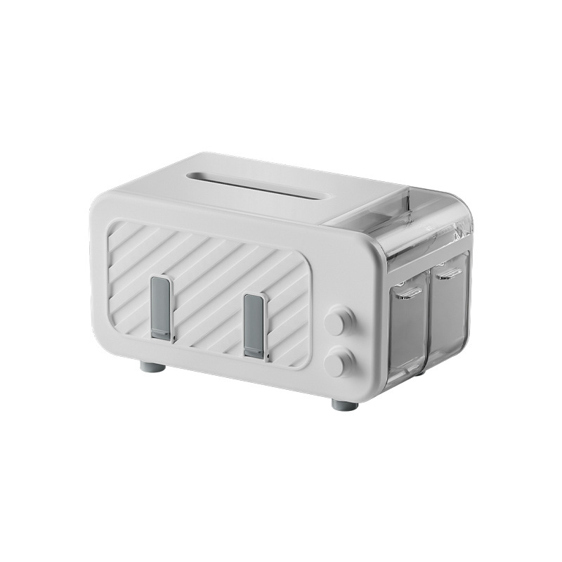Simple Style Tissue Box Living Room Advanced Creative Multifunctional Office Paper Box with Mobile Phone Bracket Storage Box