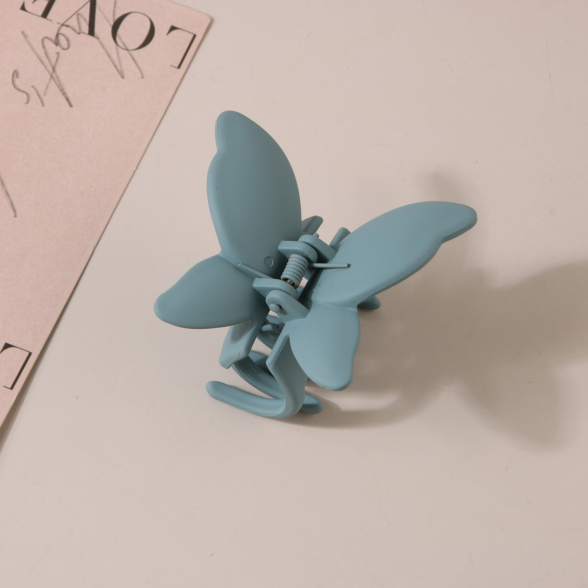 Nuovo fermaglio per capelli a forma di farfalla transfrontaliera, effetto vernice smerigliata, personalizzato, alla moda, con artiglio per la testa_voghion.com