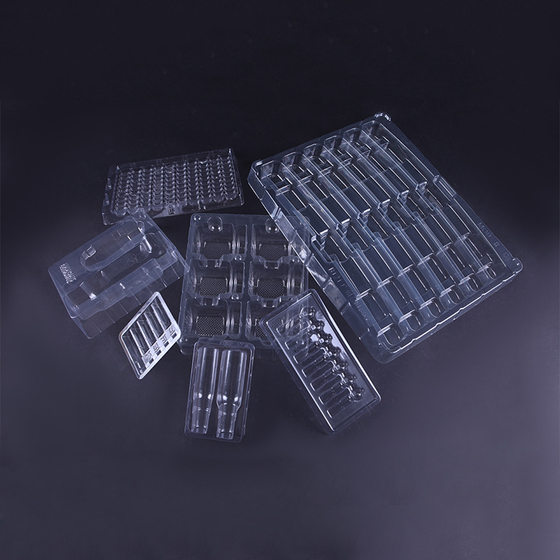 Shenzhen blister factory blister tray inner support custom flocking value cloth blister packaging inner support plastic tray custom