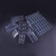 Shenzhen blister factory blister tray inner support custom flocking value cloth blister packaging inner support plastic tray custom