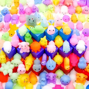 Novelty soft glue hot sale creative toys small animal cute pet pinch ball small ball whole person vent decompression pinch music