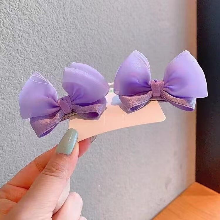 El lindo lazo tridimensional de gelatina para niños de estilo extranjero con orejas de clip y tocado de tela completa no daña al bebé._voghion.com