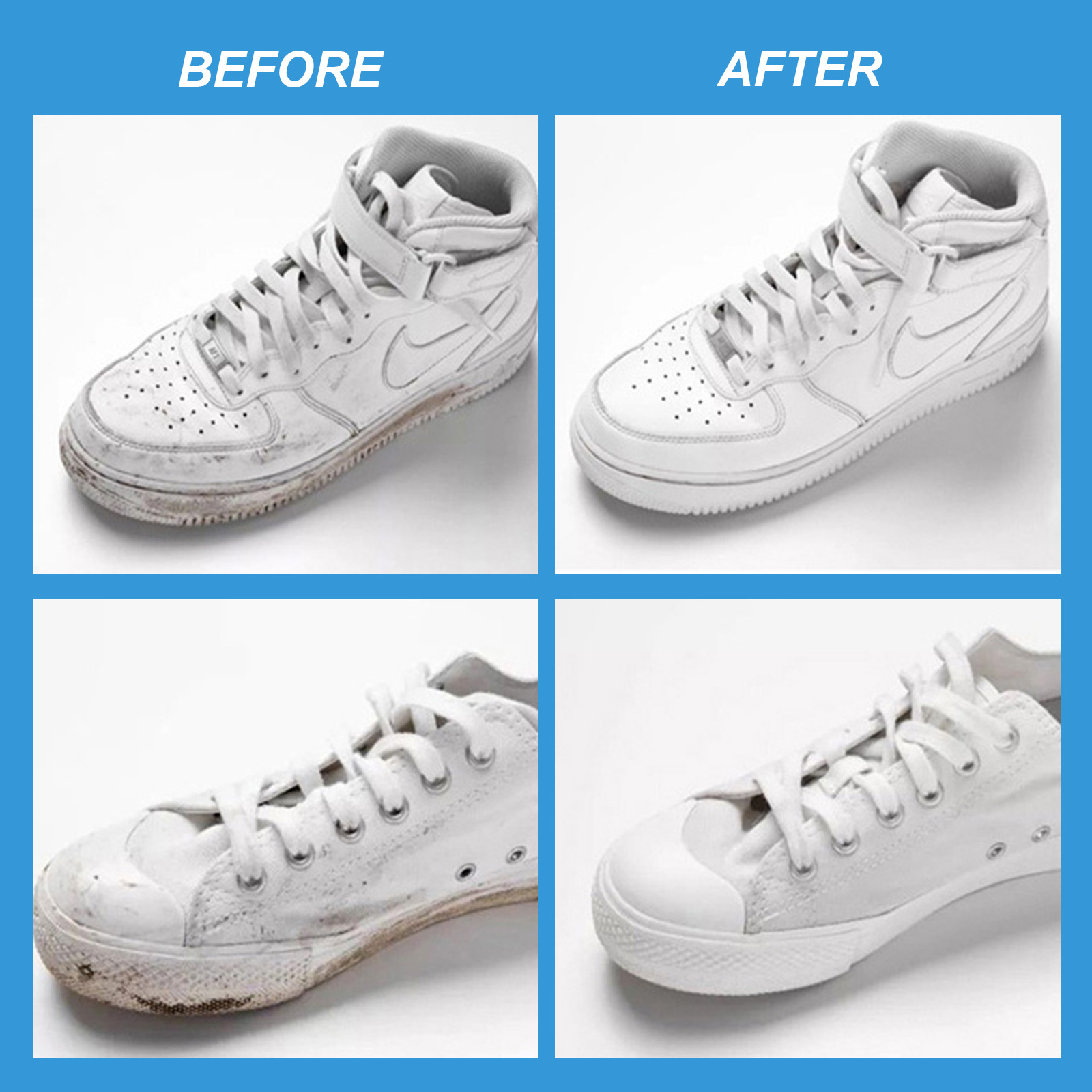 Jue-Fish small white shoes cleaning agent shoe polishing agent sports shoes decontamination and yellow edge shoe edge oxidation gel agent