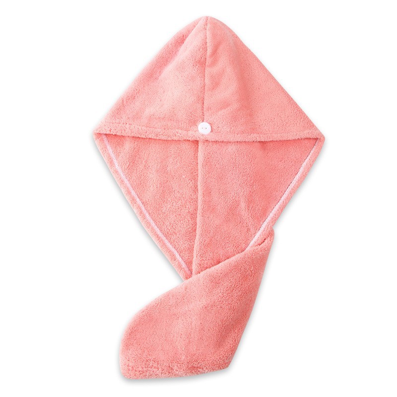 Thickened dry hair towel dry hair cap wholesale female super absorbent triangle cap coral fleece long cap shower cap a generation of hair