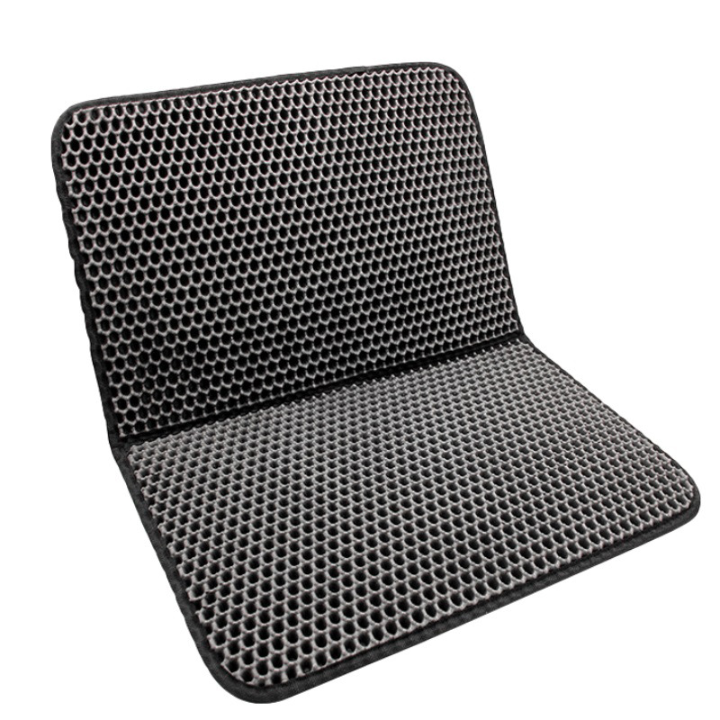 In stock supply EVA non-slip cat litter mat double layer anti-bring out pet eva cat mat cat litter box filter mat cat scratch board