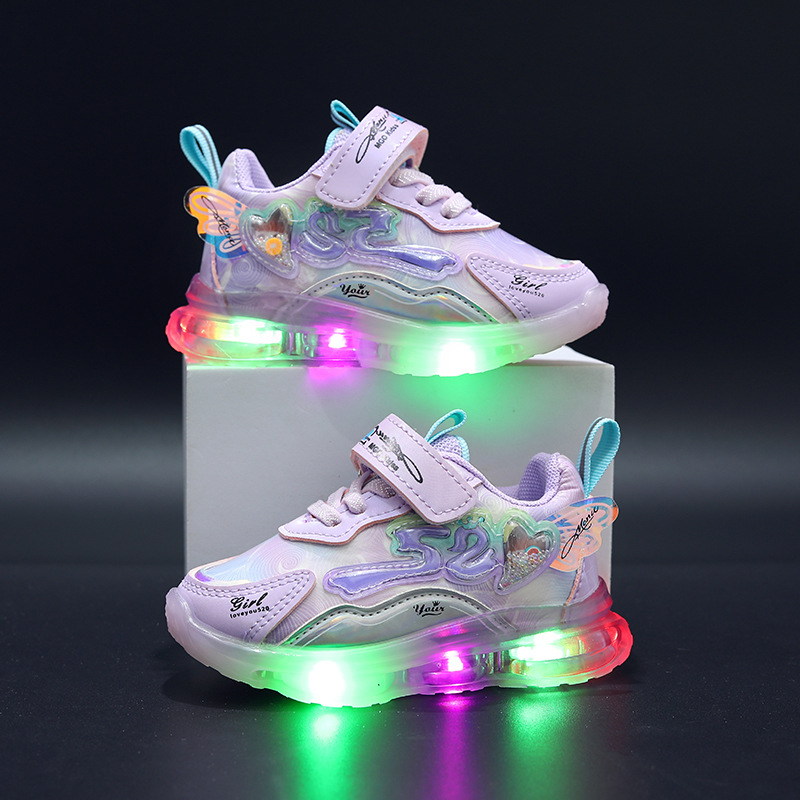 2023 spring new cartoon shoes breathable children's mesh shoes small and medium-sized children's sports shoes girls light shoes wholesale