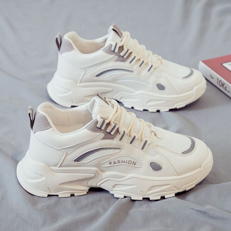 Spring Men's shoes 2024 New breathable mesh shoes men's fashionable all-Match platform sports casual daddy fashion shoes