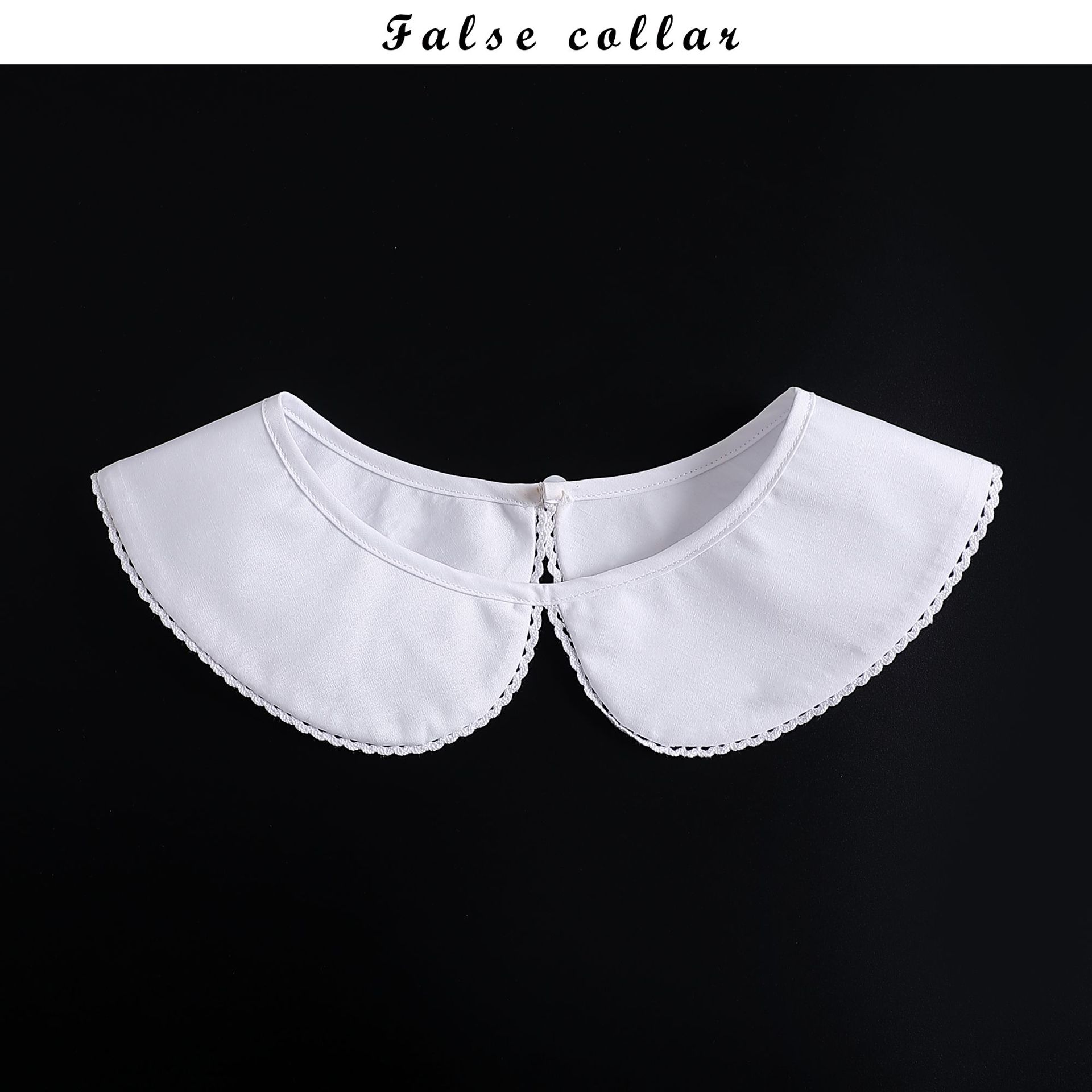 White Lace Fake Collar Women's All-match Fake Collar Autumn and Winter New Fashion Cotton Fake Shirt Collar