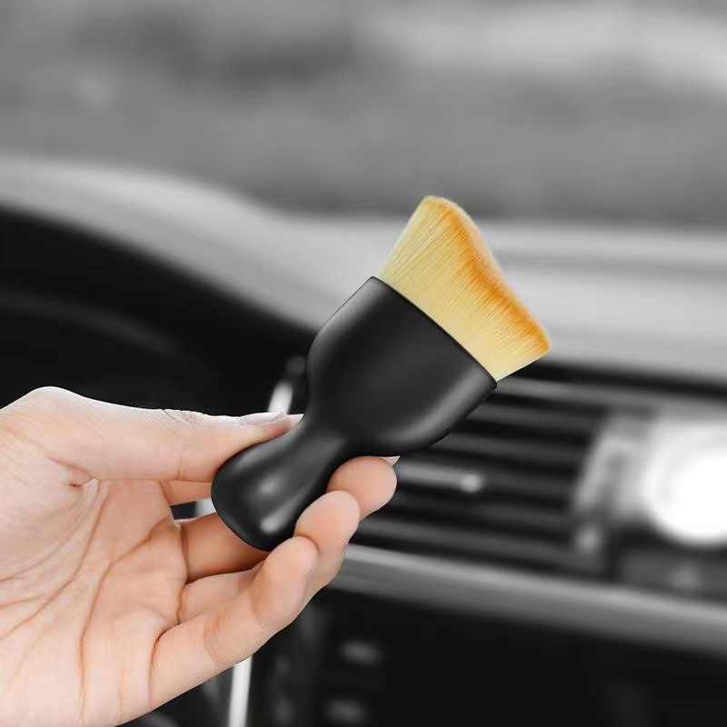 Car interior short fleece brush car interior gap dust removal brush air outlet cleaning brush car cleaning air conditioning brush