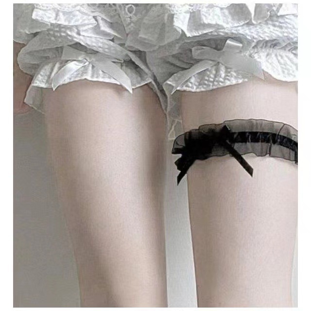 One-piece delivery lolita Japanese lolita bow leg ring thigh ring girl cute soft girl lolita socks