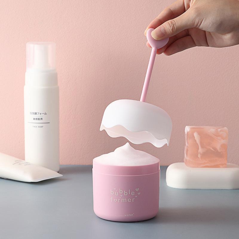 Cute press foamer facial cleanser foamer special shampoo shower gel foam bottle wholesale portable