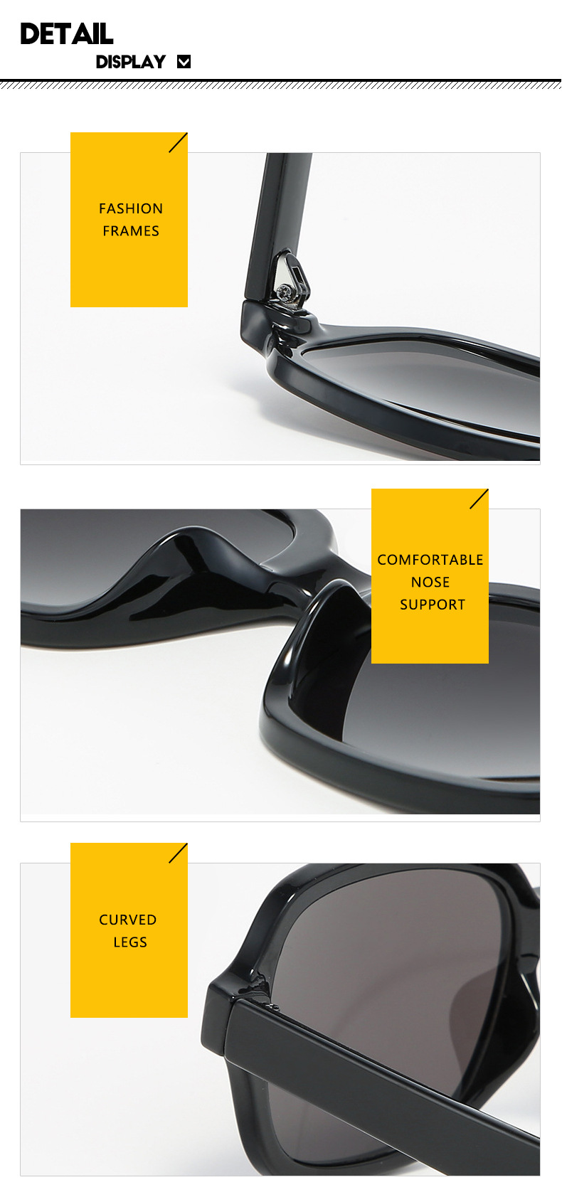 Cross-border rice nail sunglasses square 2021 New European and American trend personalized sunglasses all-match retro trendy sunglasses_voghion.com