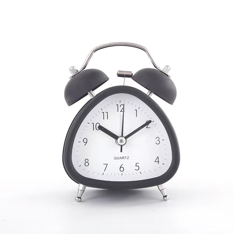 3 inch cartoon metal bell mute alarm clock student bedside small cute bedroom creative Bell Yiwu batch