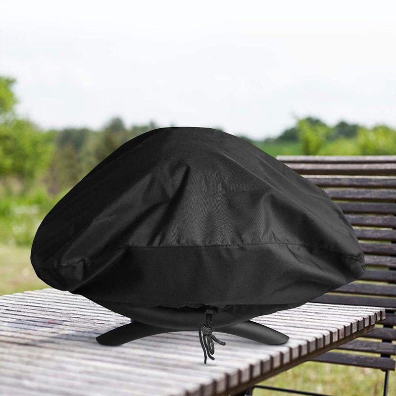 Cross-border hot sale outdoor barbecue grill cover outdoor picnic barbecue cover dustproof and rainproof household appliance cover