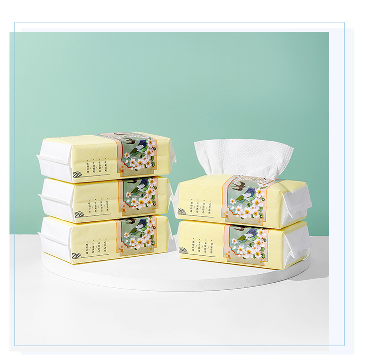 Mu Chun Chinese Style Disposable Face Wash Wholesale Thickened Pearl Pattern Baby Cotton Soft Towel Withdrawable Cleansing Towel