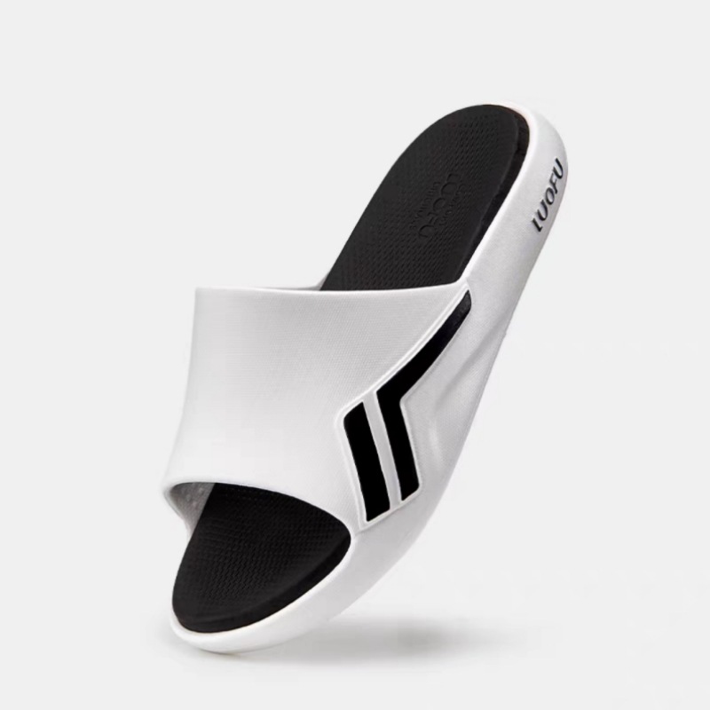 Luo Fu luofu summer non-slip wear-resistant bath indoor and outdoor solid color lovers slippers comfortable elastic one-piece shoes