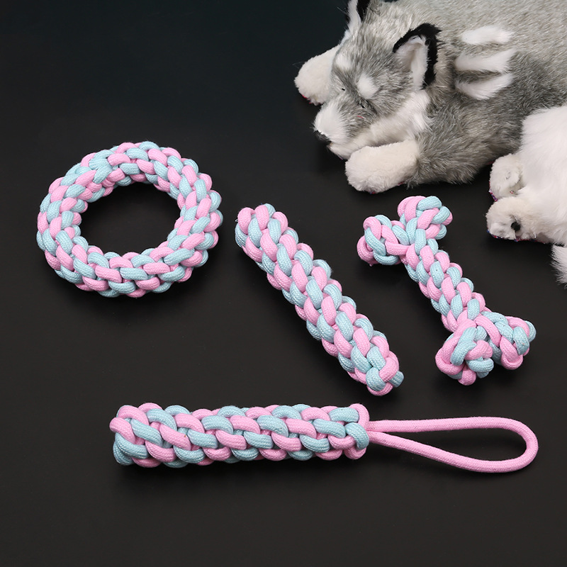 Factory Cotton Rope Molar Dog Toy Vent Bite Resistant Toy Knot Pet Cotton Rope Toy Set Pet Toys