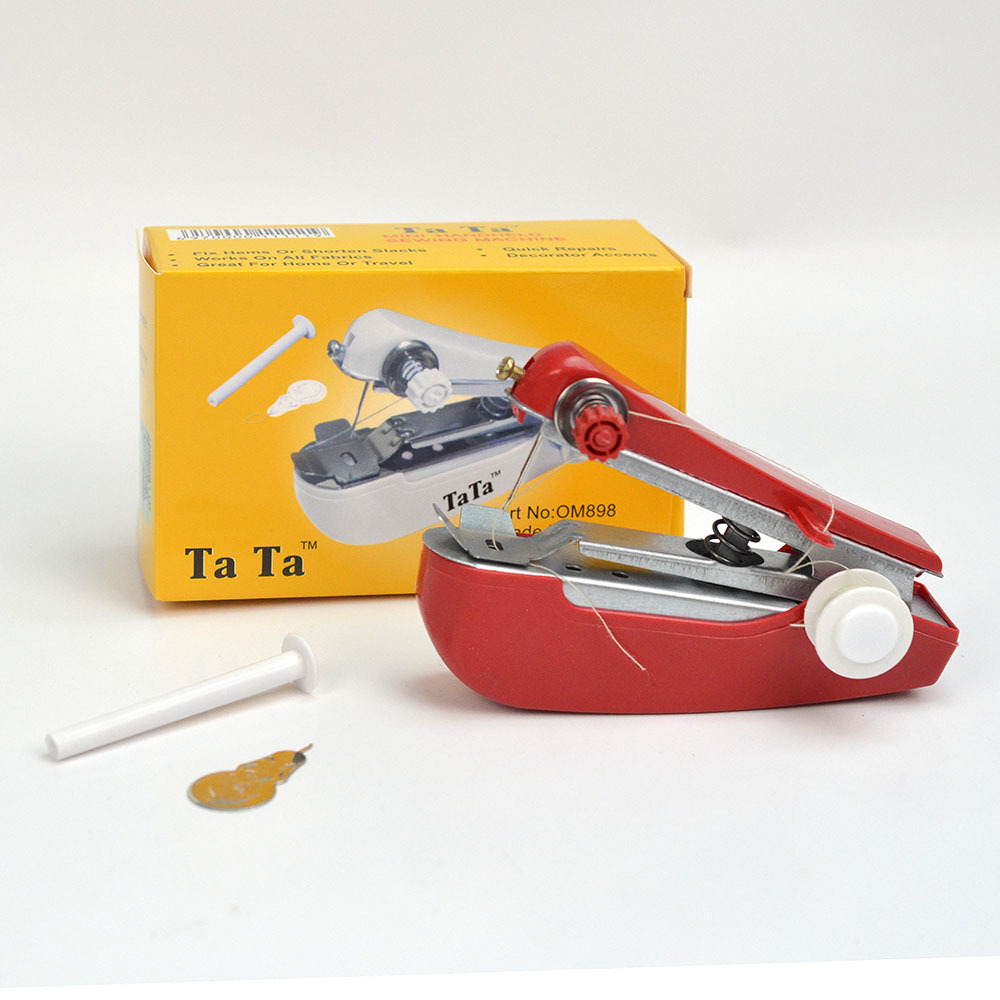 Du Zinc Household Handheld Portable Mini Manual Sewing Machine Handheld Pocket Outdoor Travel Cross-border Small Sewing Machine