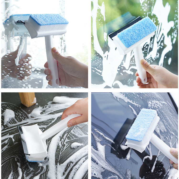 Glass wiper household cleaning cleaning scraping window glass cleaning bathroom bathroom double-sided glass cleaner