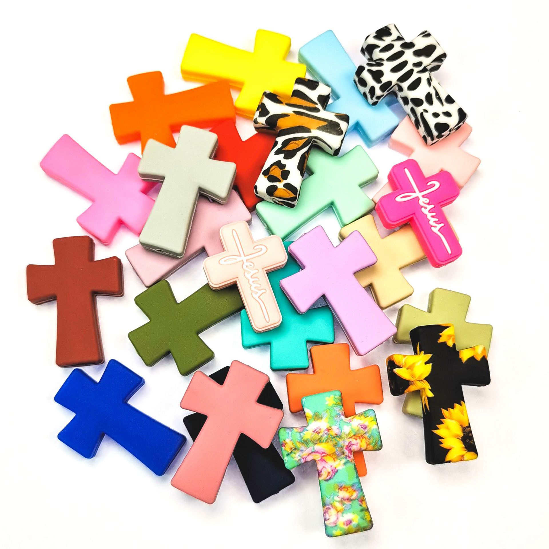 Cross Border New Silicone Beads Cross ins Food Grade Silicone Beads Halloween DIY Baby Gum Beads Wholesale