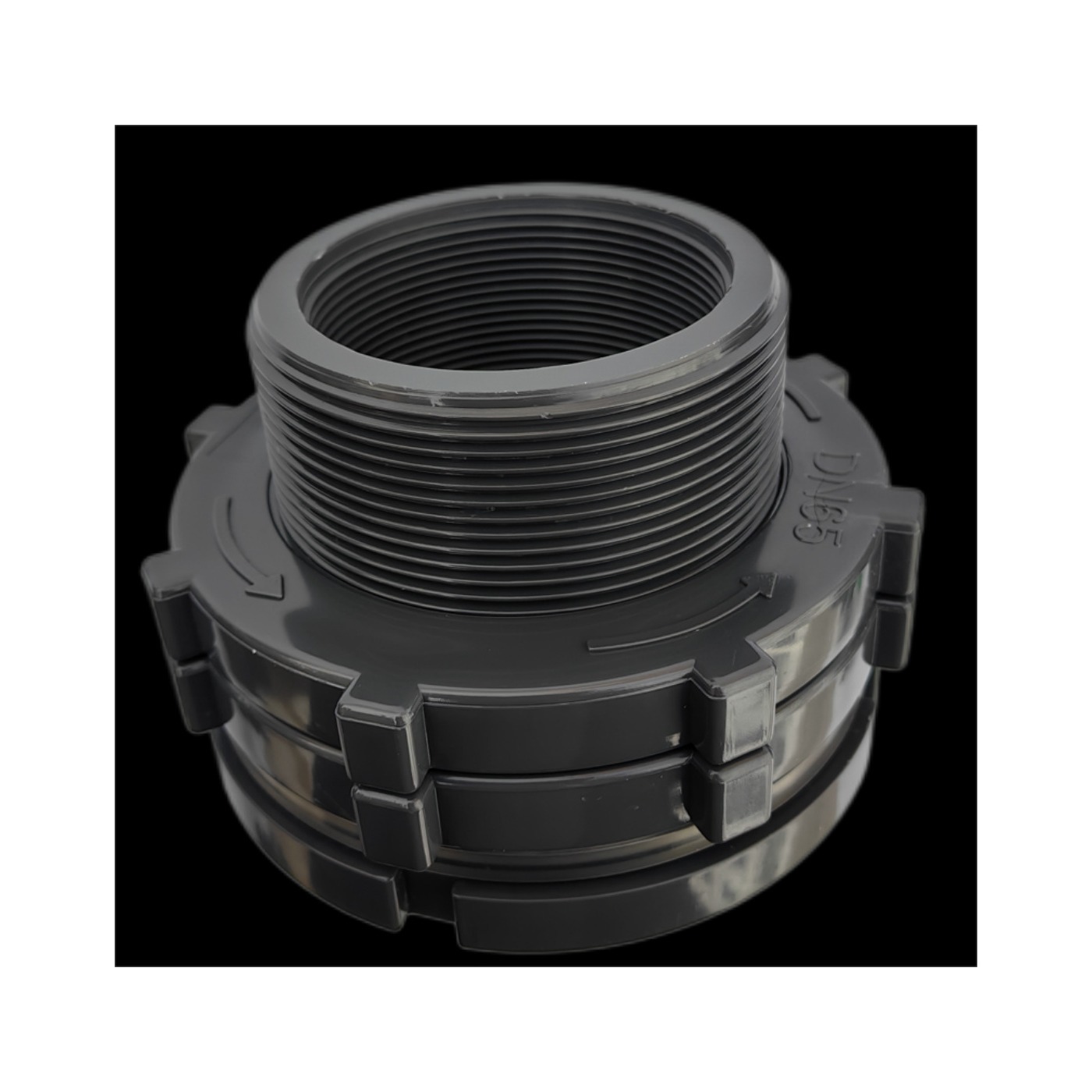 PVC connector water tank connector water tank interface plastic connector, internal and external wire connector PE connector interface container accessories