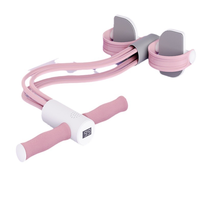Pedal tension device digital display multi-function voice feedback sit-ups auxiliary home fitness tension rope