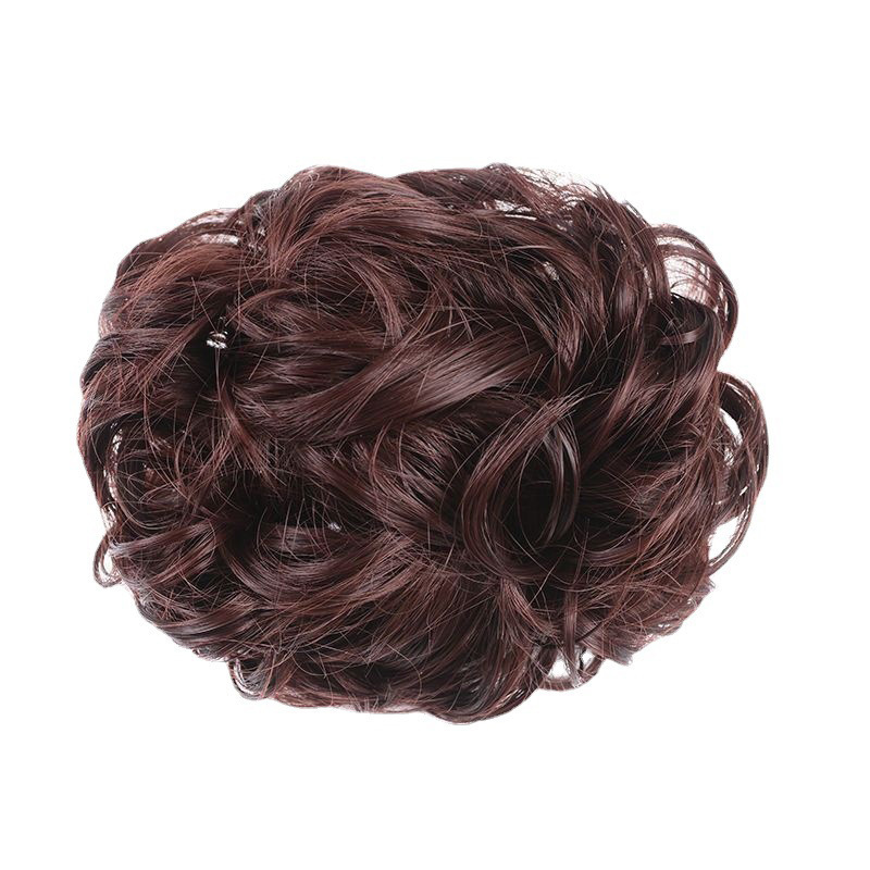 許昌のかつらの花は団子の頭のかつらを挟んで大きいサイズの髪を包んでショートヘアの女性の後頭部の髪を飾ります。|undefined
