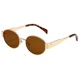 Gold frame leopard print tea slices