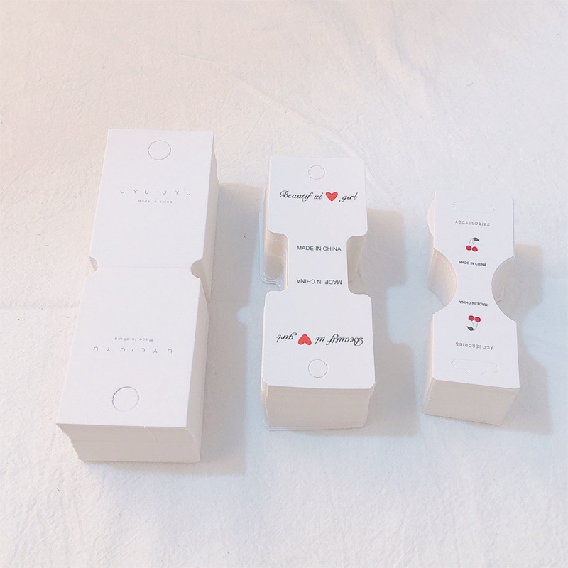 Korean Dongdaemun Same Style Hair Rope Card Packaging Korean Hair Accessories Hair Ring Hair Rope Dual-Use Cardboard