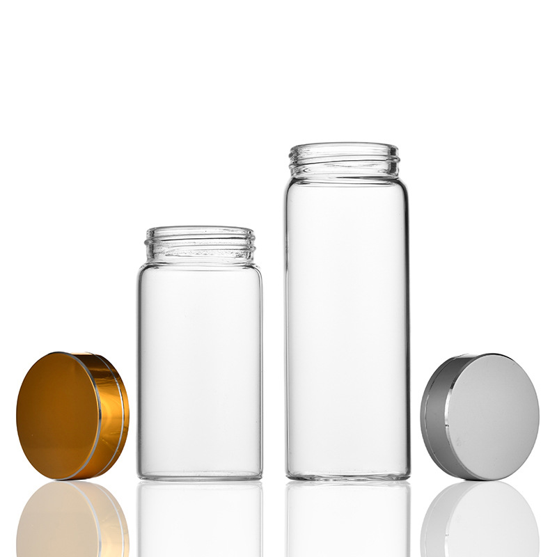 47mm diameter borosilicate glass tube bottle liquid small medicine bottle wishing bottle drifting bottle tea candy sub-bottle