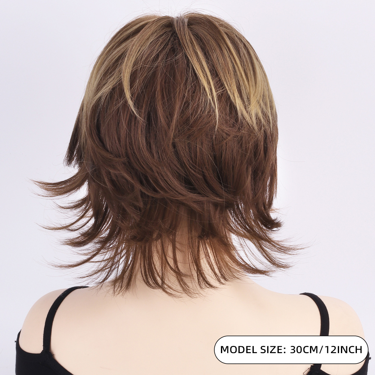 Piiriülesed Euroopa ja Ameerika moeparukad naistele kohevad esiletõstmised gradientlühikesed keemilisest kiust täispea parukad tehase hulgimüük_voghion.com