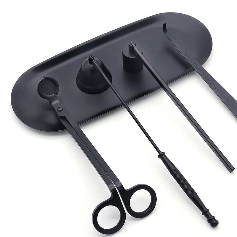 Blackened aromatherapy candle tool suit candle Bell candle cutter candle hook Candle cover candle tool plate