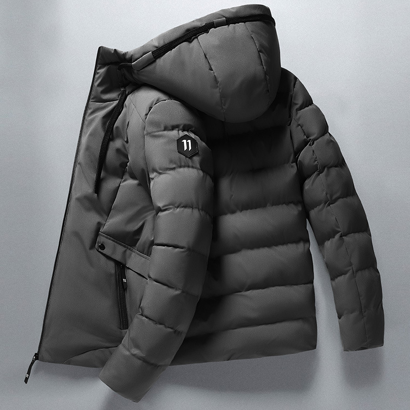 Cotton-padded coat men's autumn and winter coat trendy brand cotton-padded coat 2020 New down cotton-padded coat fleece-lined thickened winter clothes
