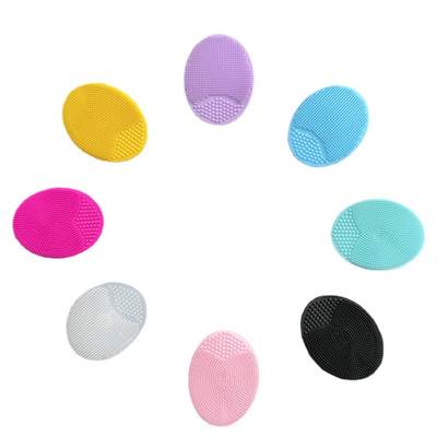 Silicone Face Brush Baby Shampoo Brush Blackhead Deep Cleaning Factory Baby Bath Brush Soft Hair Round Shampoo Brush