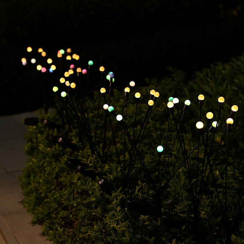 Cross-border Amazon solar Firefly lamp wind-operated Firefly outdoor garden lamp garden lamp decorative floor
