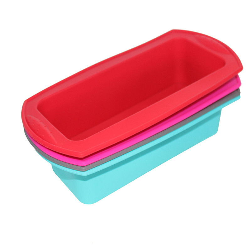 DIY Silicone Cake Mold Food Grade Silicone Binaural Rectangular Silicone Toast Plate Toast Bread Cake Mold