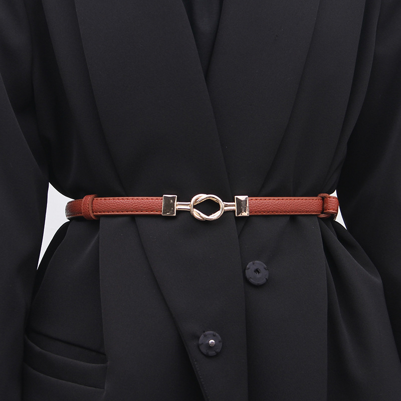 Buckle Belt Women's Decorative Skirt Simple All-match Women's Belt Women's Korean-style Suit Sweater with Shirt Decoration