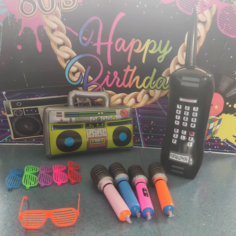 Amazon Hot Selling Inflatable Mobile Phone Children's Simulation Phone Radio Microphone Model Toy