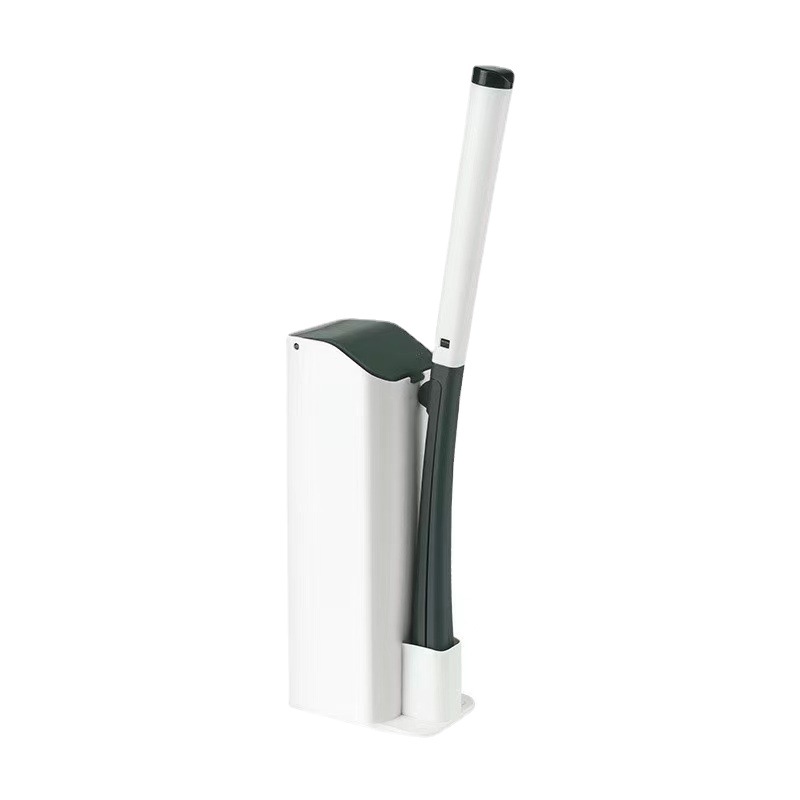 Disposable toilet brush set no dead angle toilet brush no hole wall-mounted toilet brush with cleaning replacement head