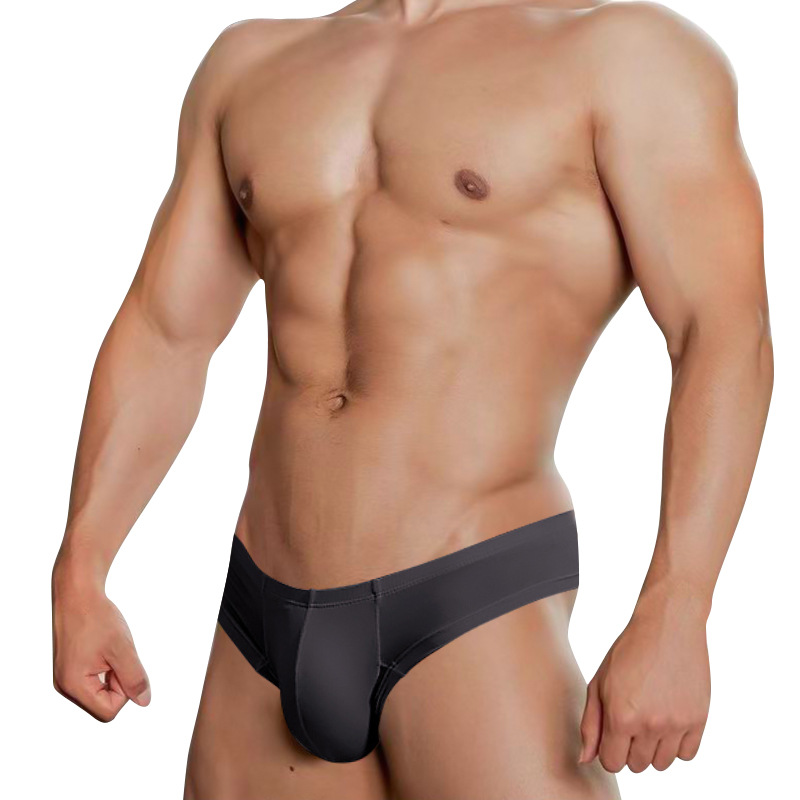 ADANNU Men's Underwear Modal Fabric Comfortable Breathable Low Waist Sexy Briefs Fashionable Quick-drying Large Bag