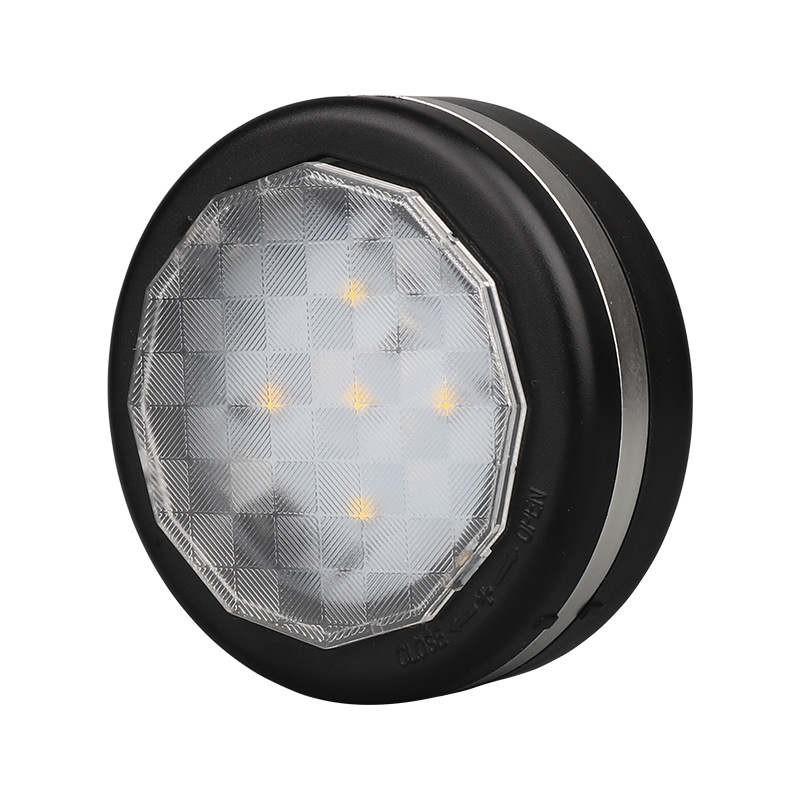 New wholesale Round LED wireless remote control bedroom lamp press switch bedside lamp Pat night light